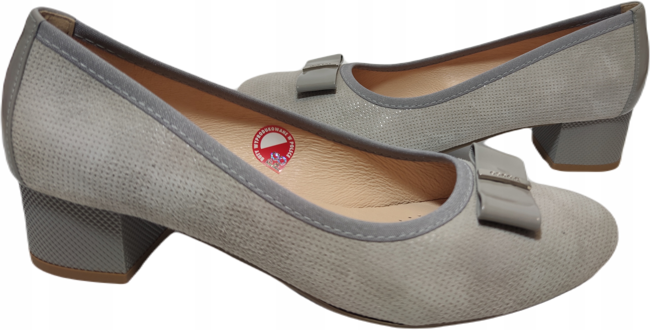 Elegance pohodlí kůže Bioeco Arka 5806 šedá r39