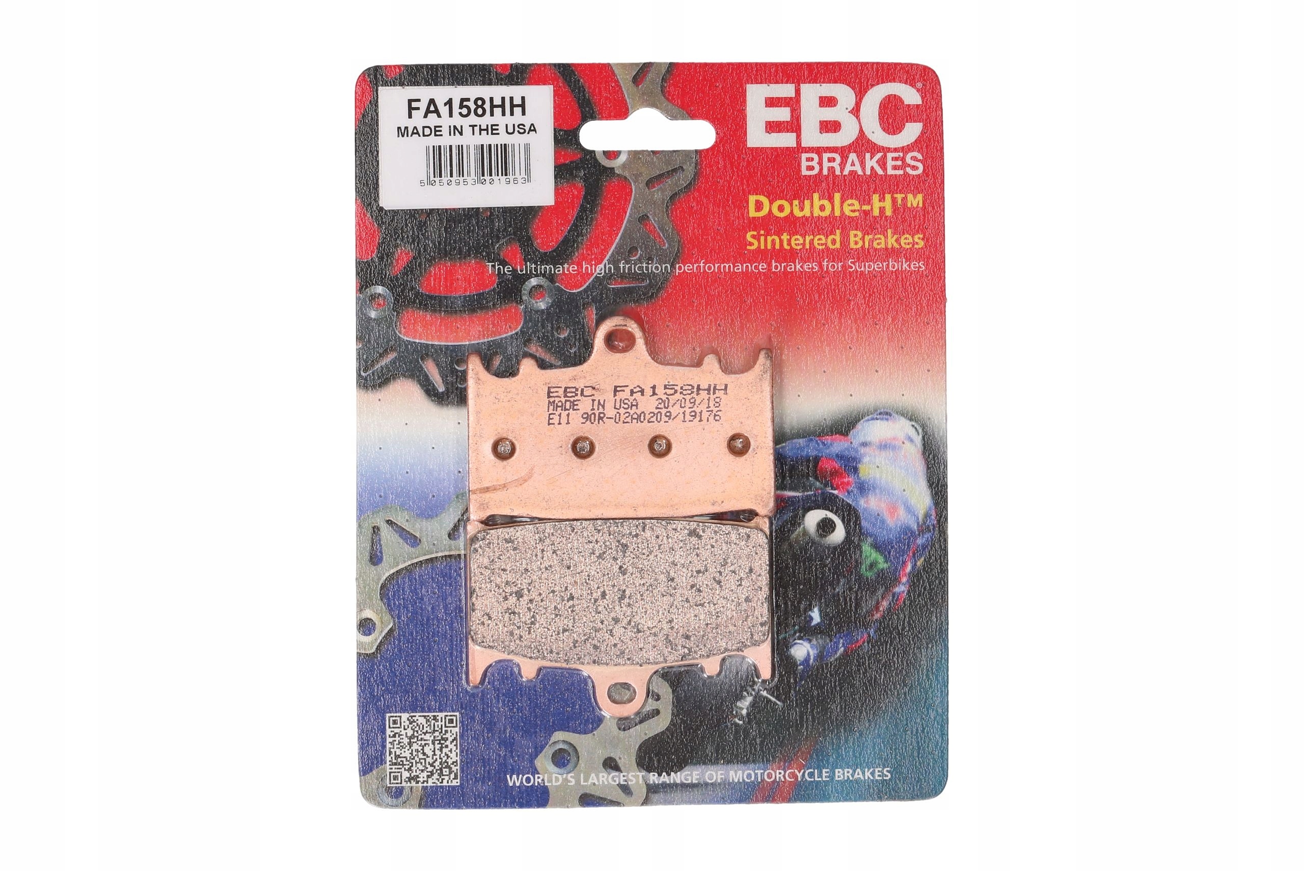 FA158HH - Колодки EBC Kawasaki VN 2000 2005 передні