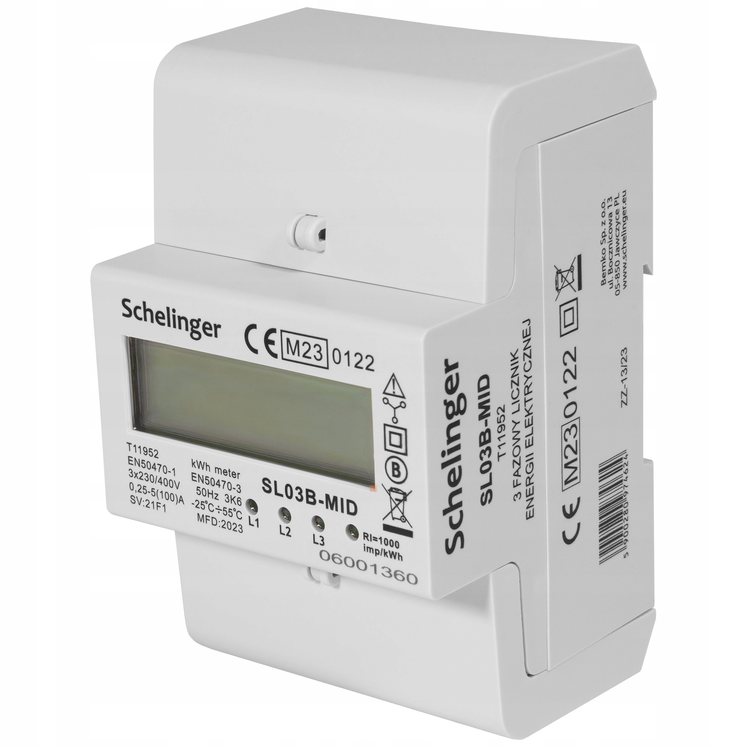 Licznik Schelinger 230 V IP20 100 A Rodzaj licznik