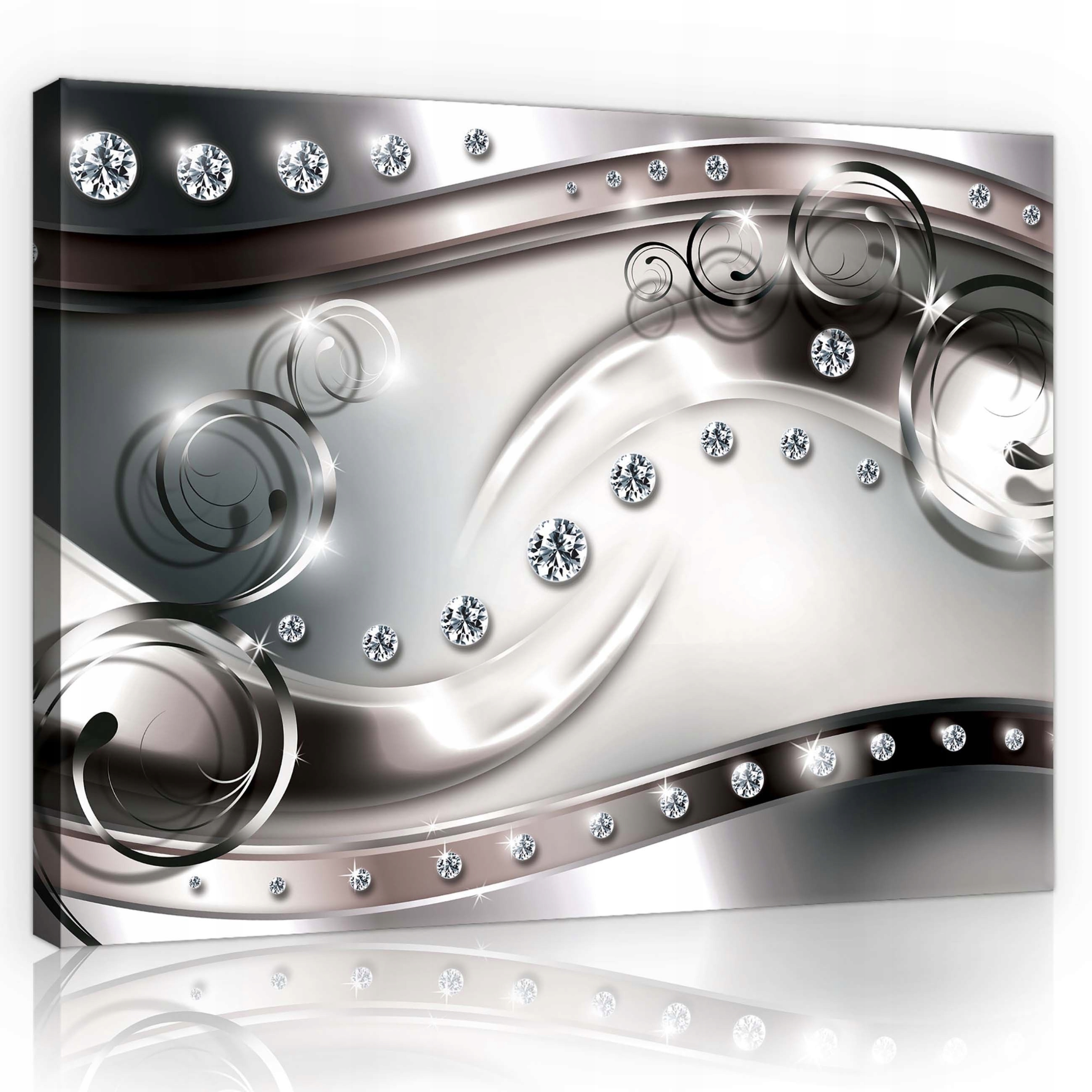 Obraz 70x50 Křišťálový vítr Elegantní abstrakce do moderního domu