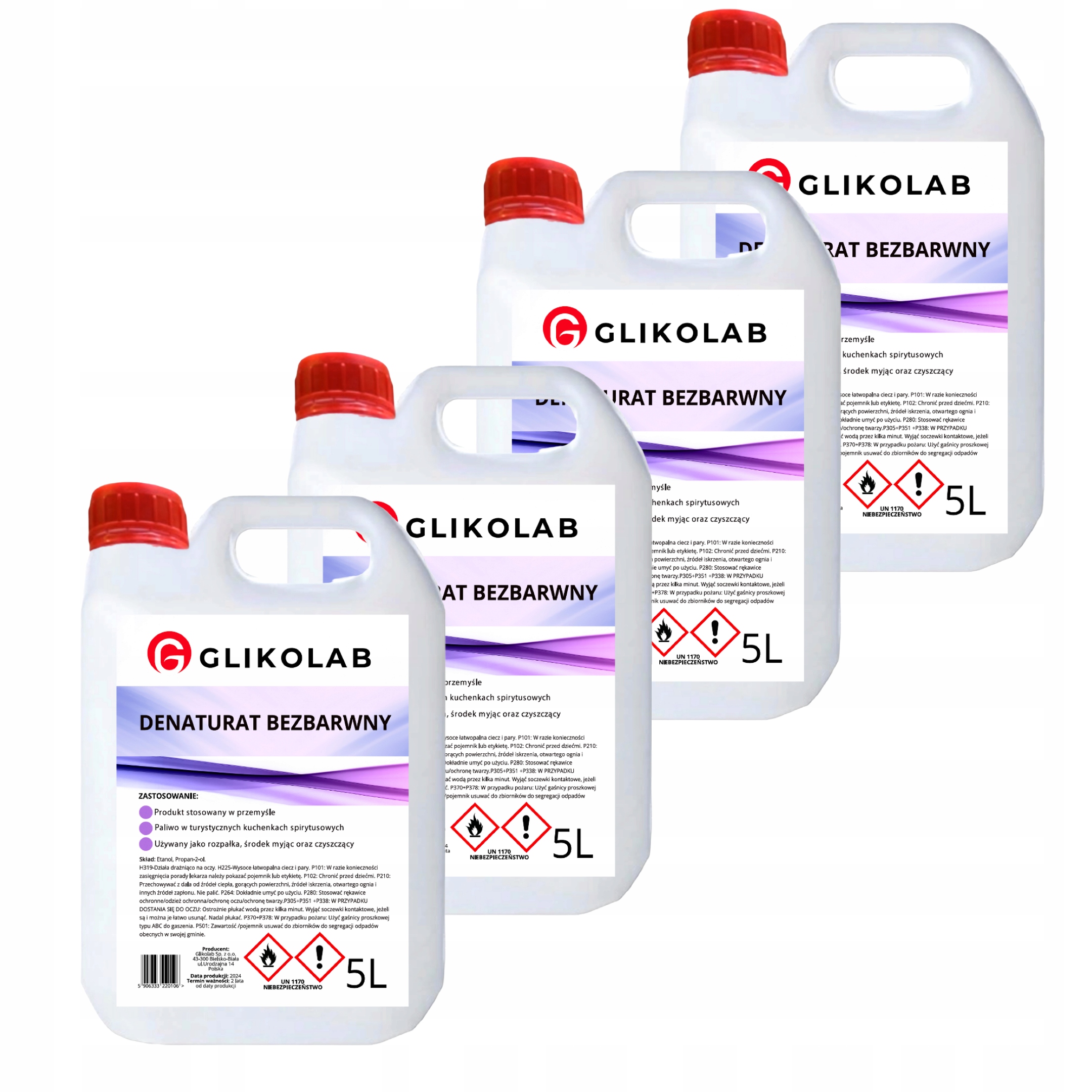 Denaturat 20L bezbarvý 99.5% Premium (4X5L)