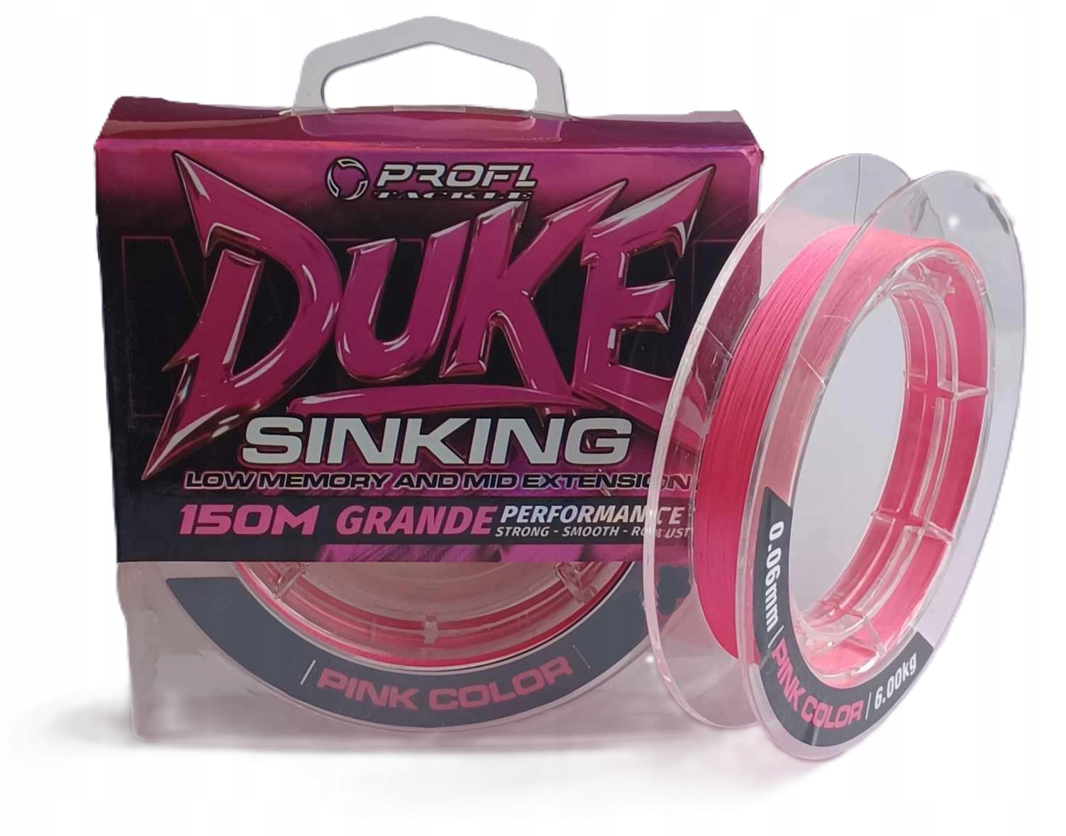 Ultracienka plecionka Pro Fl Duke X4 0,16mm 11,2kg 150m Mocna Różowa