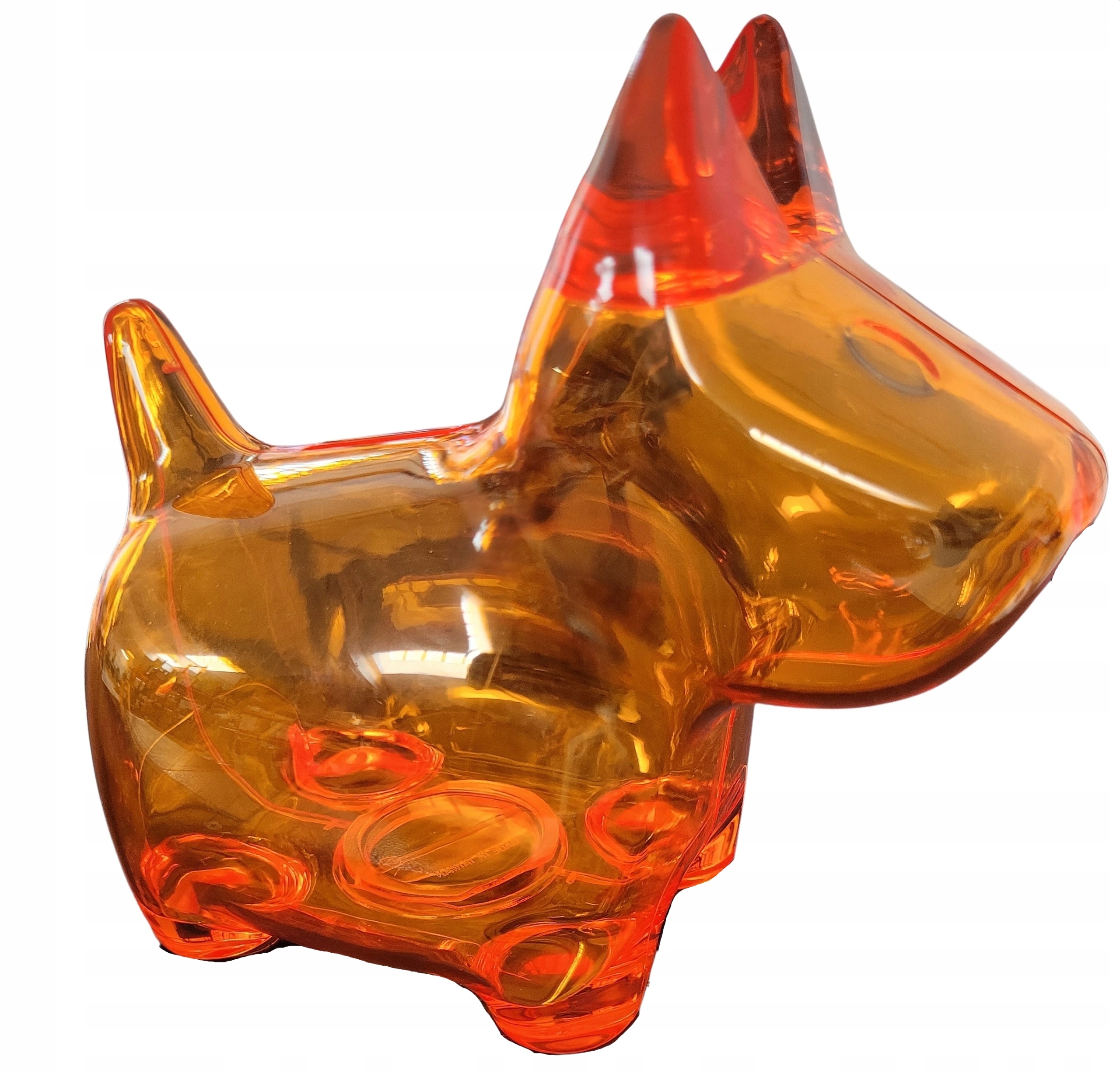 

Duża Skarbonka plastikowa Pies Dogs przezroczysta