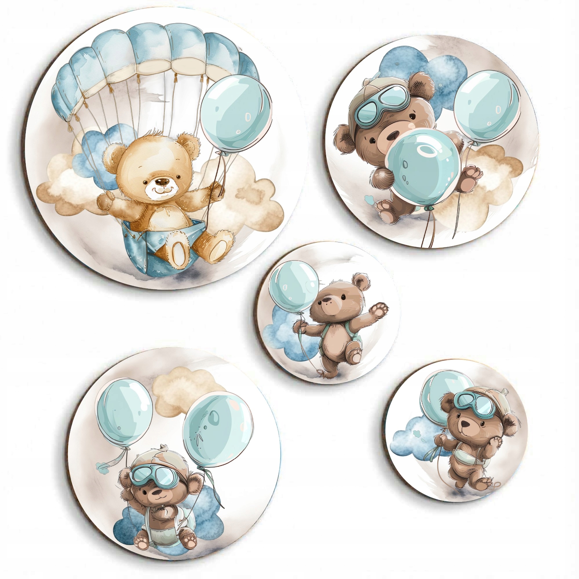 Kulaté obrazy na zeď Originální Nástěnná dekorace do dětského pokoje