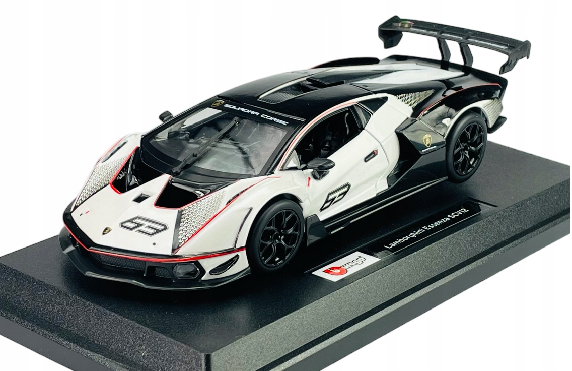 BBURAGO LAMBORGHINI ESSENZA SCV12 BIAŁY 1:24 NOWY