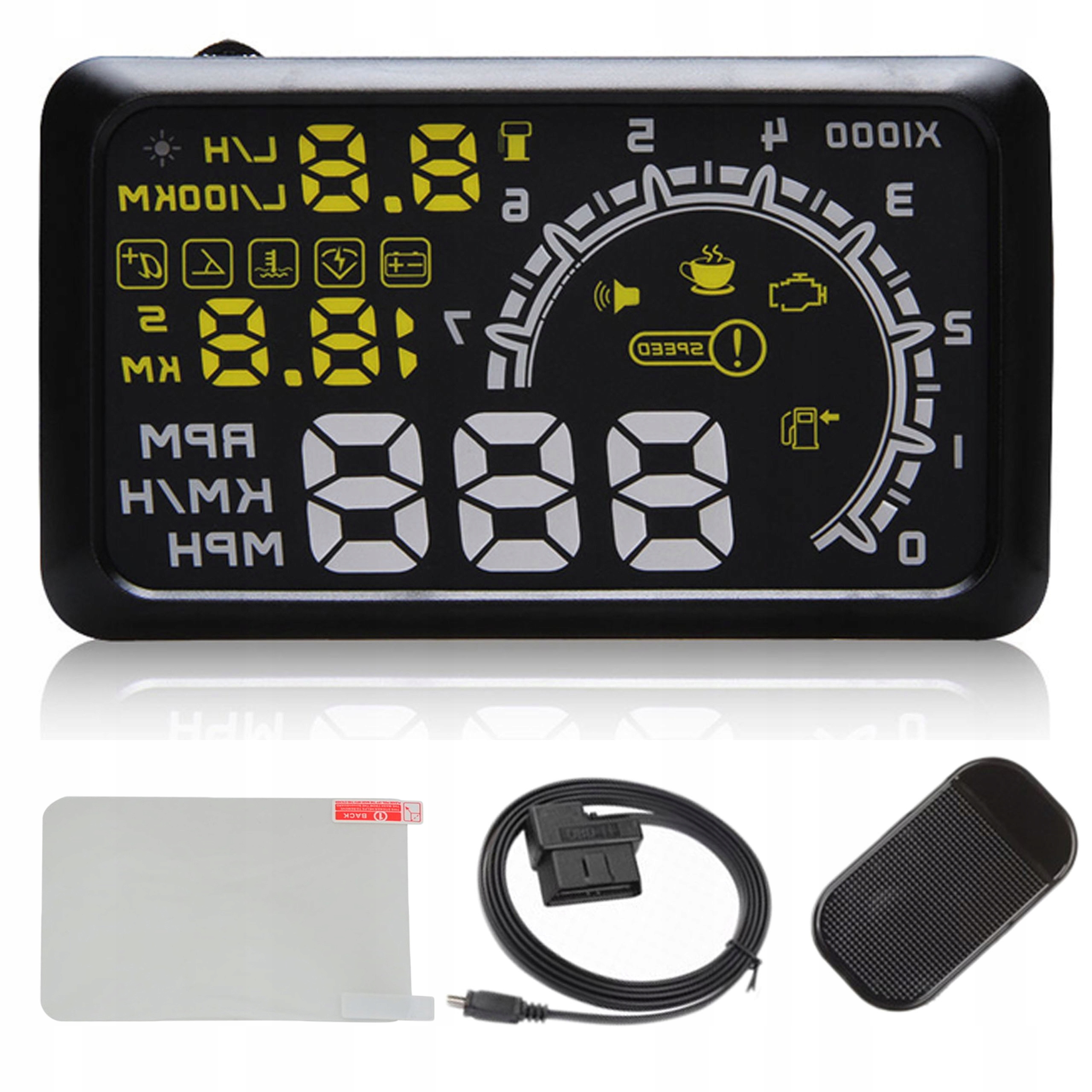 ДИСПЛЕЙ ПРОЖЕКТОР СВЕТОДИОД LED LCD HUD OBD2 5.5 ЩИТОК фото 1