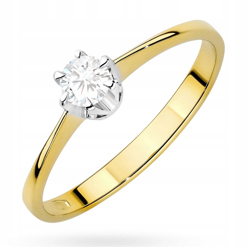 Zlatý Prstýnek s Briliantem 0,20 ct