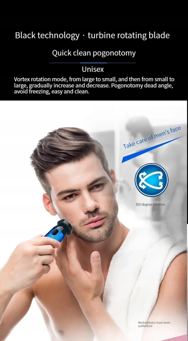 Mini golarka elektryczna USB akumulatorowy trymer do brody gentleman Marka bez marki