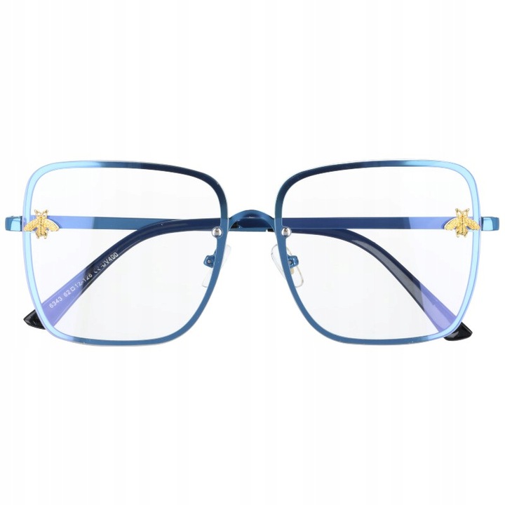 

Okulary kwadratowe z Filtrem Niebieskim Zerówki