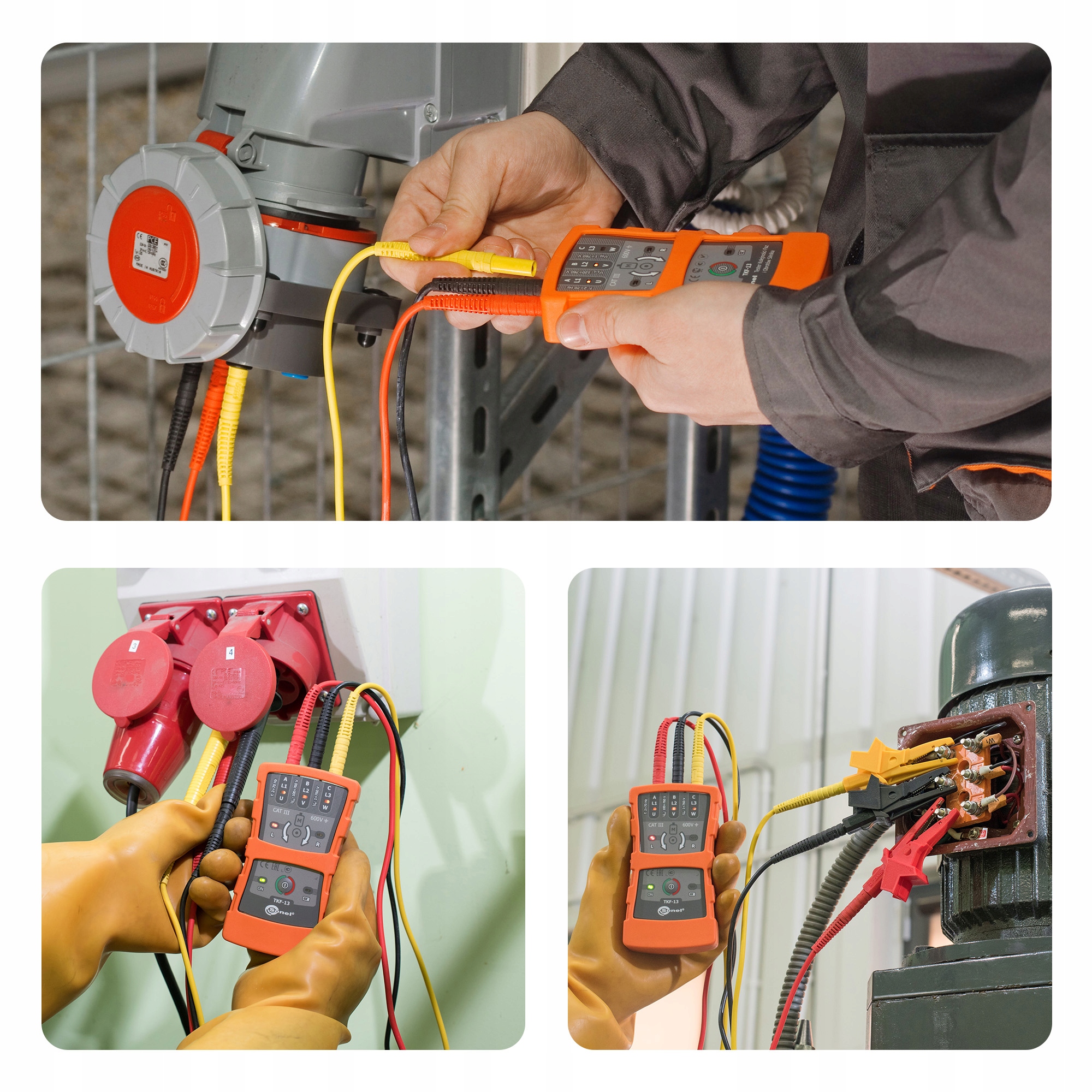 SONEL TKF-13 Tester kolejności faz i kierunku obro Marka Sonel