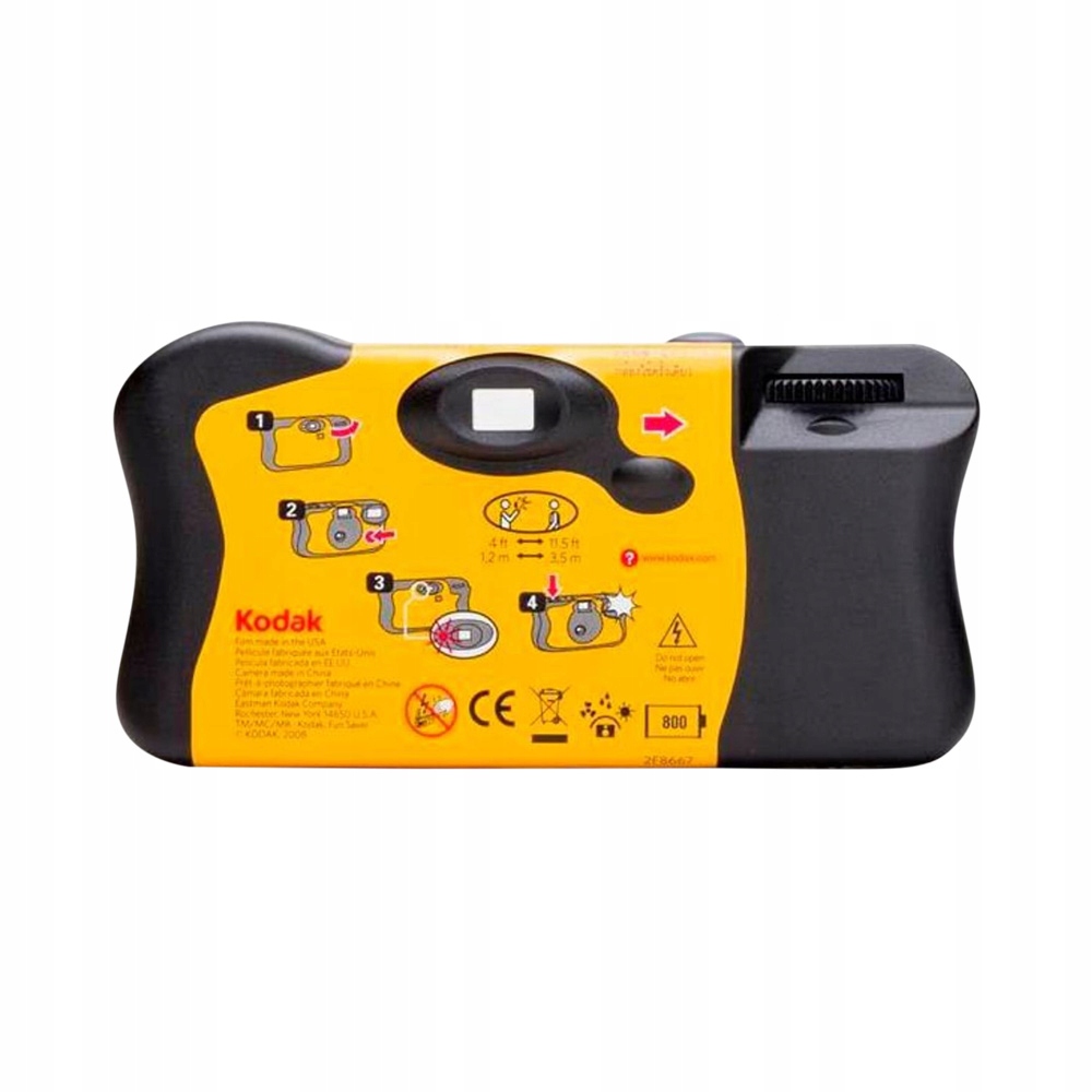 Aparat jednorazowy KODAK Fun Flash 39 zdjęć Flash Kod producenta 3920949