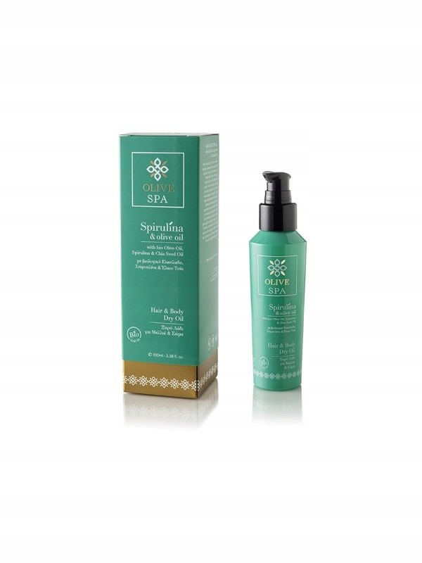 Spirulina Olive Spa vyživující olejové sérum na tělo a vlasy 100 ml s chia