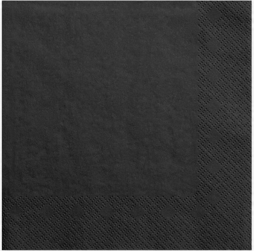 

Serwetki papierowe Czarne 33x33cm/ 20sztuk