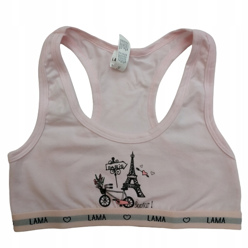 TOP DZIEWCZĘCY BAWEŁNIANY SPORTOWY R.146/152__LAMA