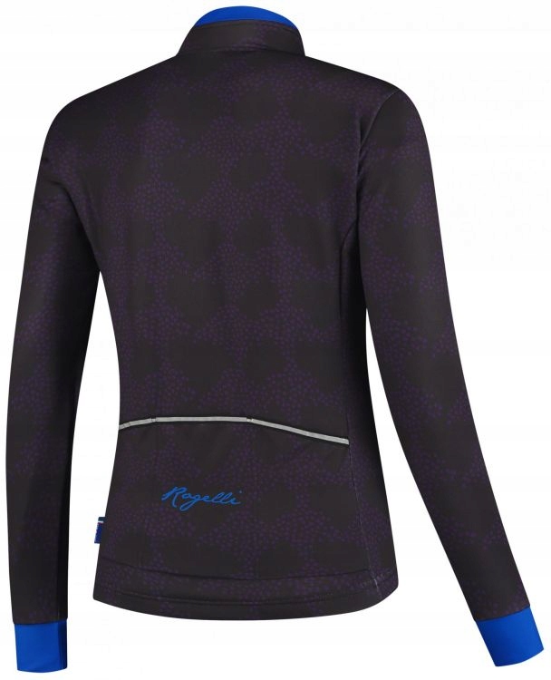 Kurtka rowerowa Rogelli Blossom Winterjacket Dark Purple/blue Rozmiar M