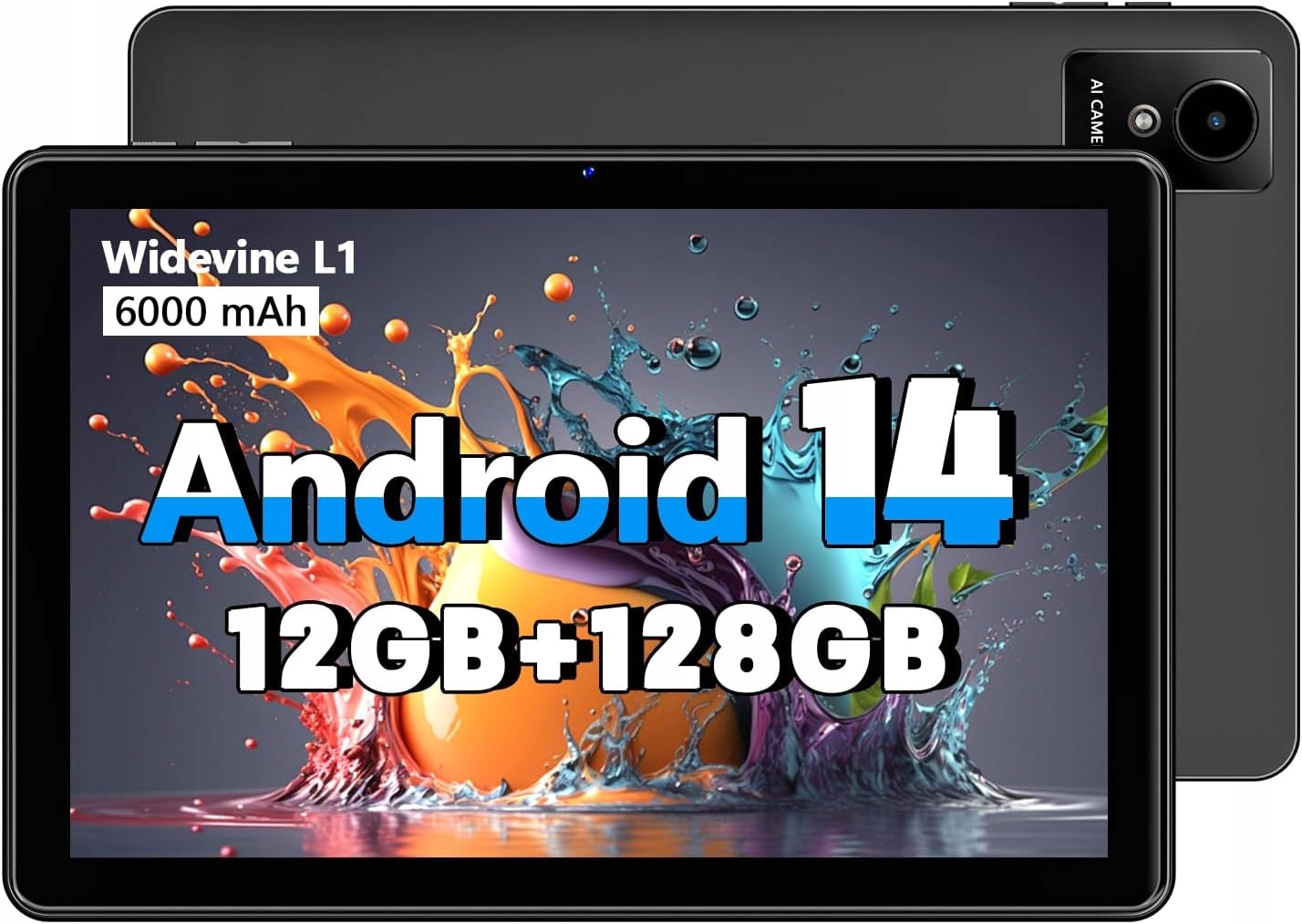 Tablet Hasskya K50|Android| 5MP 8MP 128 Gb Czarny