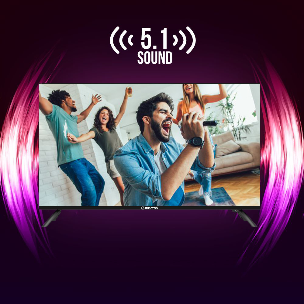 Smart TV Telewizor 40 cali Android HD LED dekoder DVBT2 WIFI LAN USB Manta Format HD Full HD