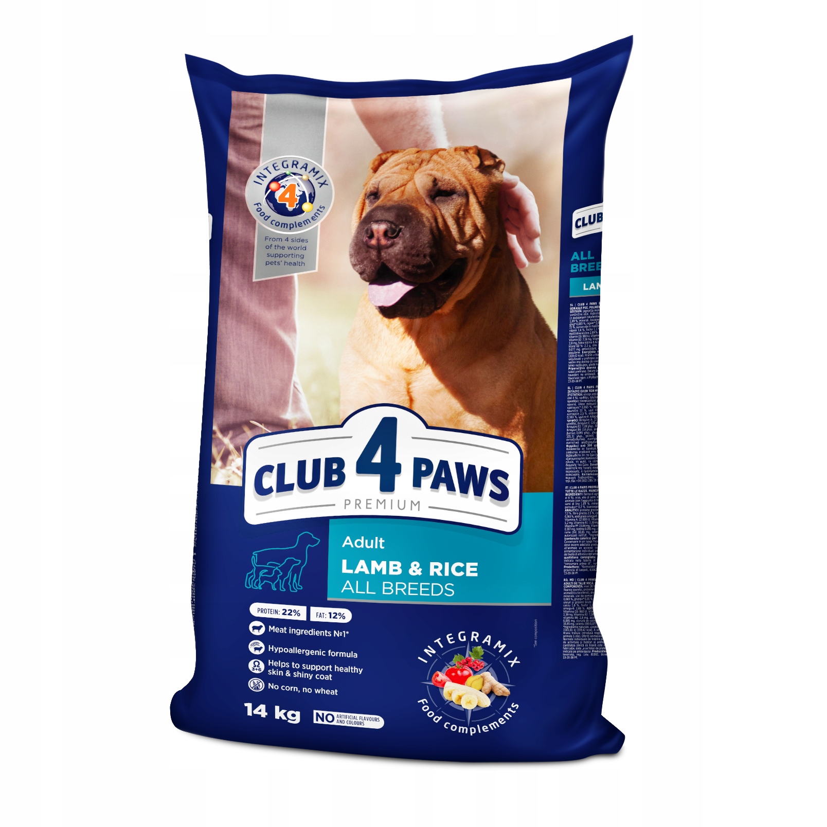 Levně Club 4 Paws Lamb Rice Premium Krmivo Suché jehněčí maso a rýže 14 kg