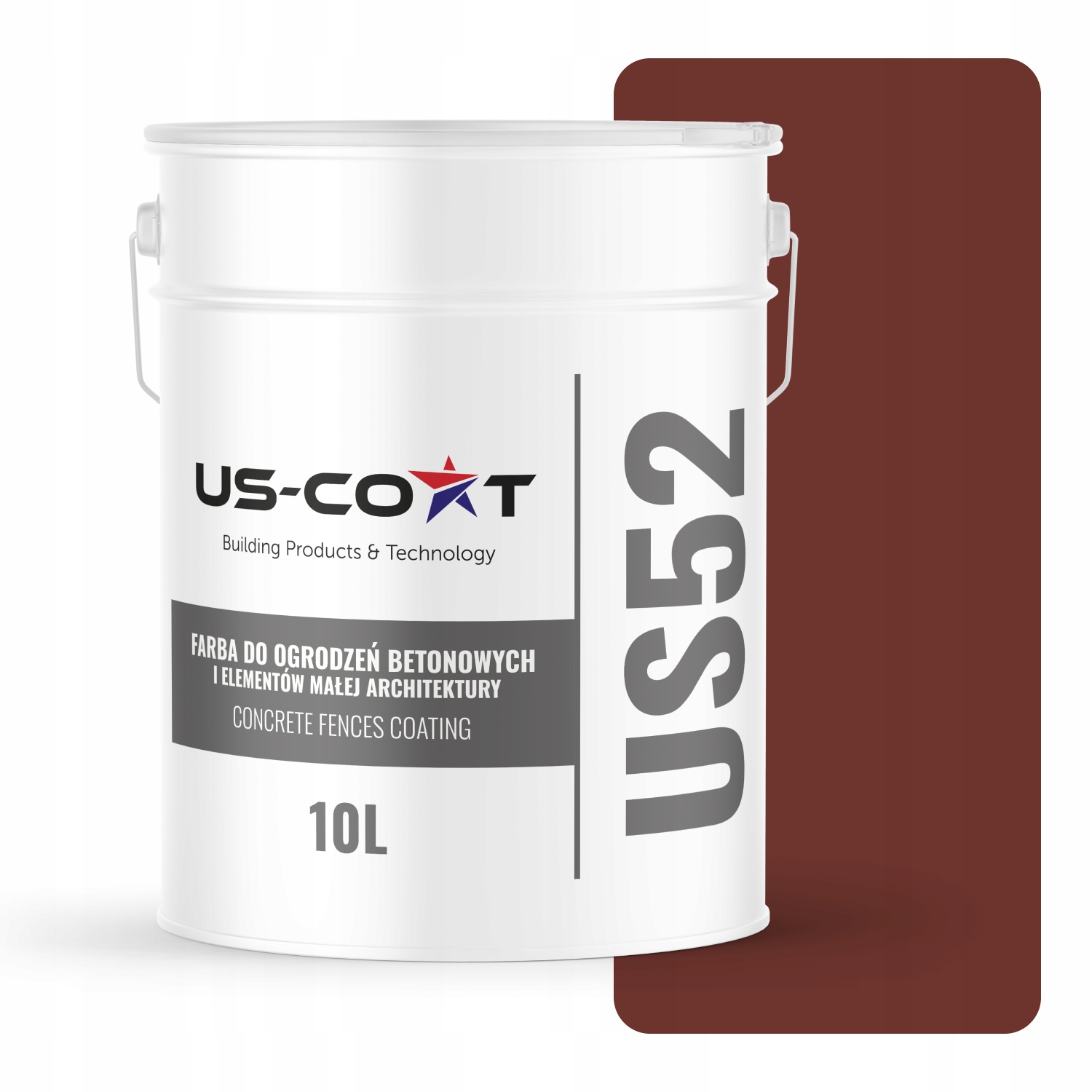 Farba Na Betón Maľovanie Plotov Betónová Čerešňová RAL3009 10L