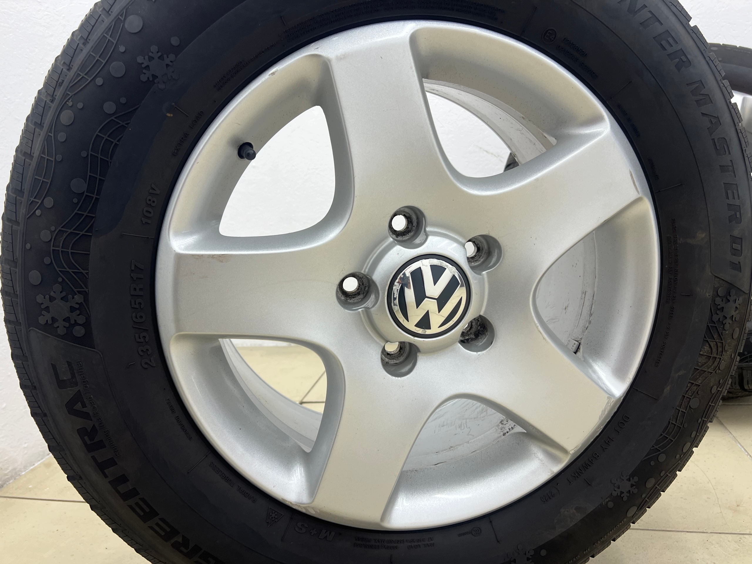 VW TOUAREG felgen reifen räder 17 cali + reifen winter 2025R 7.5MM 7L6601025B 7.5J ET55