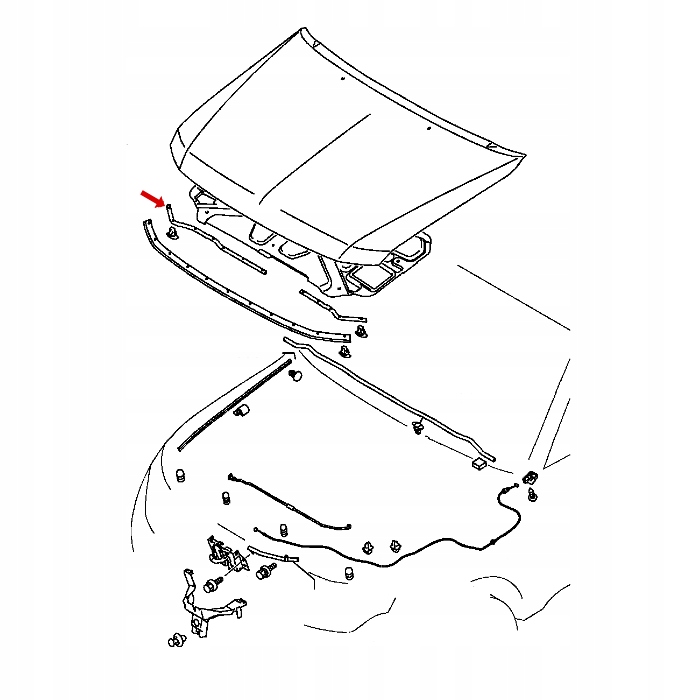 Uszczelniacz pokrywy silnika prawa PAJERO IV 3.2 DID 3.8 5902A016 ORYGINAŁ Numer katalogowy części 5902A016