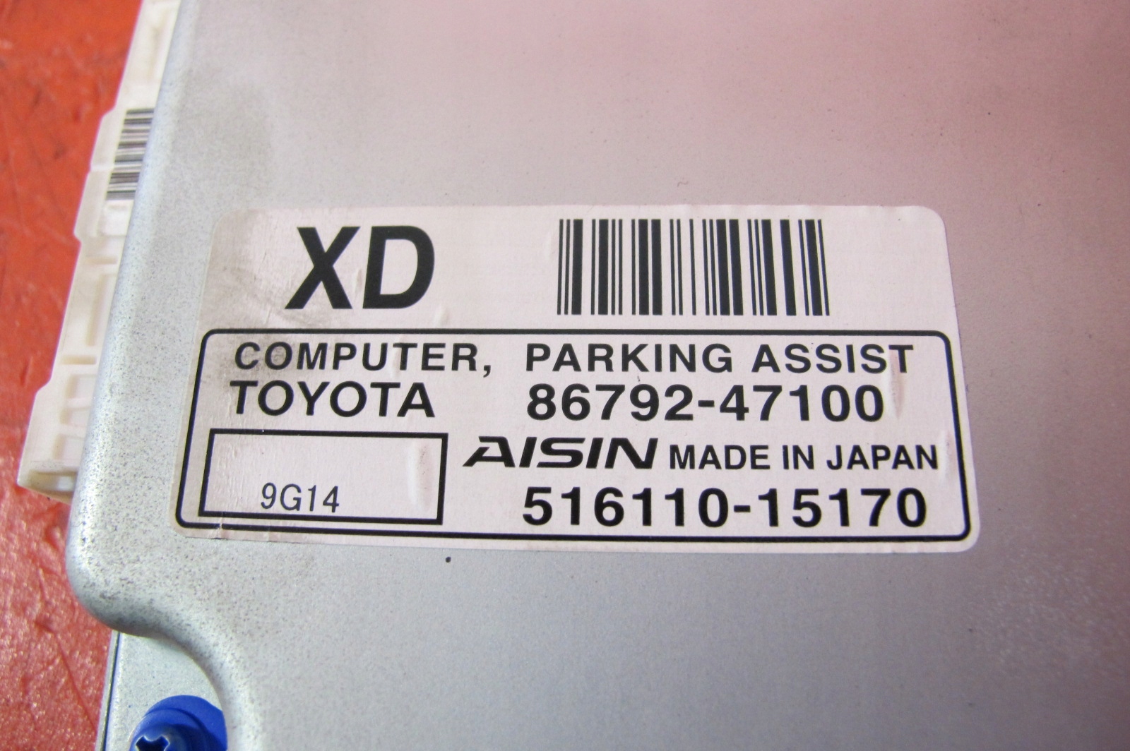 TOYOTA PRIUS III 09- module control unit PDC PARKING ASSIST 86792-47100