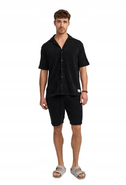 Indicode Pánské Černé Kraťasy Se Zavazováním V Pase, Velikost XXL