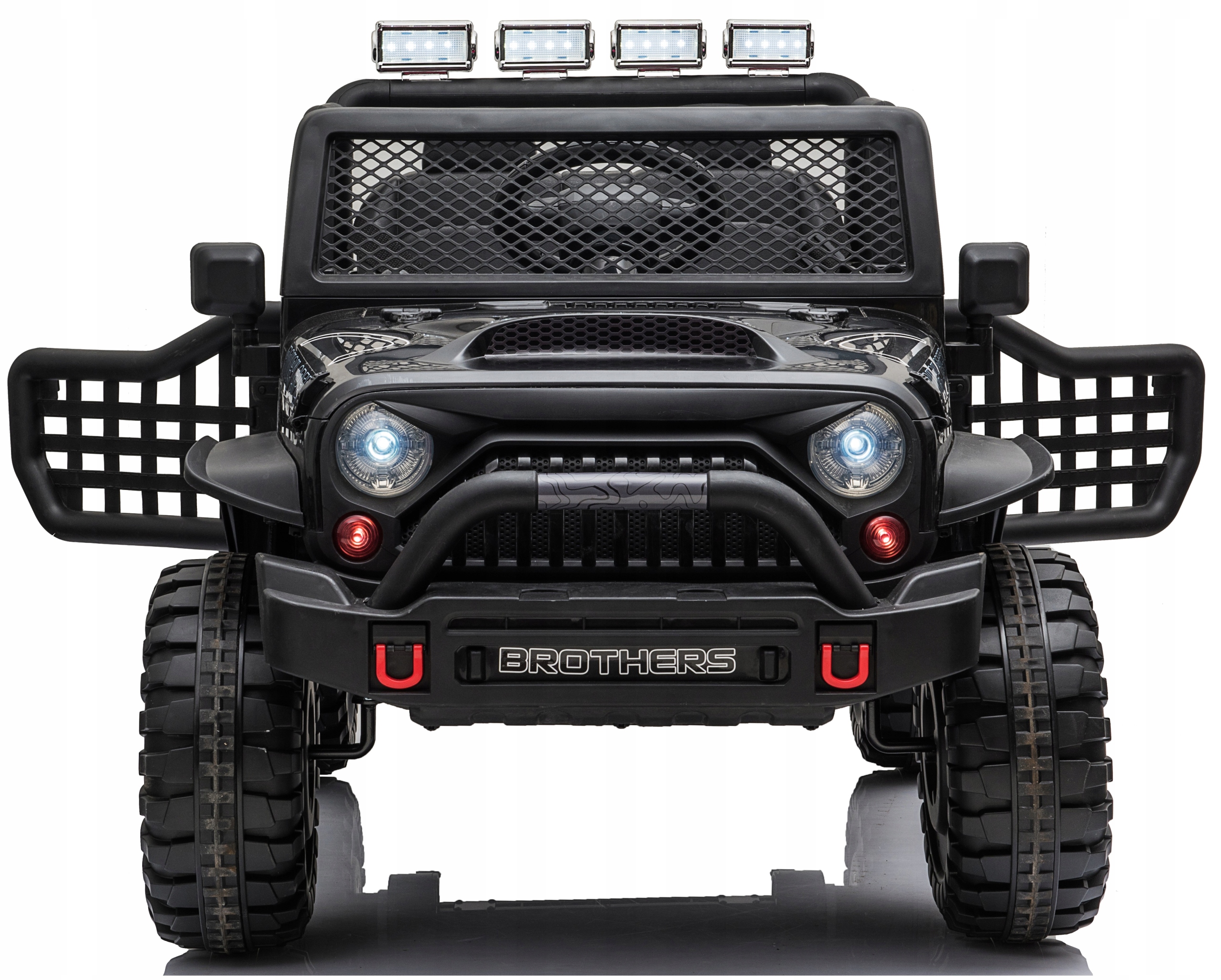 Jeep Auto Na Akumulator Skóra Miękkie Koła Eva Pilot 4x Silnik 12V10Ah 4x4