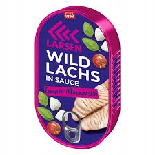 Łosoś Dziki z Niemiec Sos Pomidorowy Mozzarella