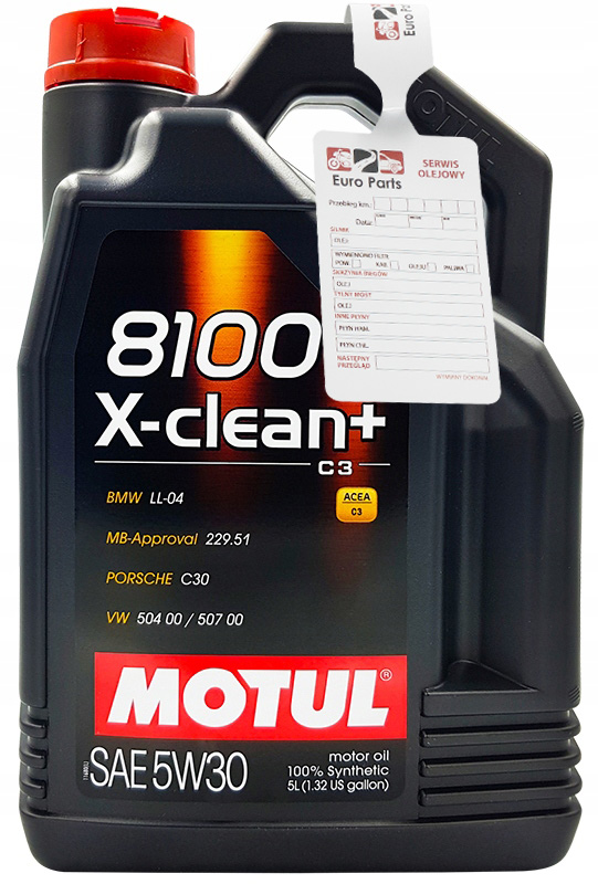 

Motul 8100 X-clean+ 5W30 Sm/cf C3 5L