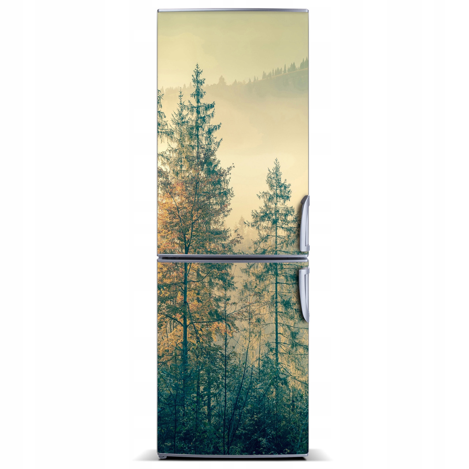 

Magnetyczna Mata na lodówkę Mgła nad lasem 60x180