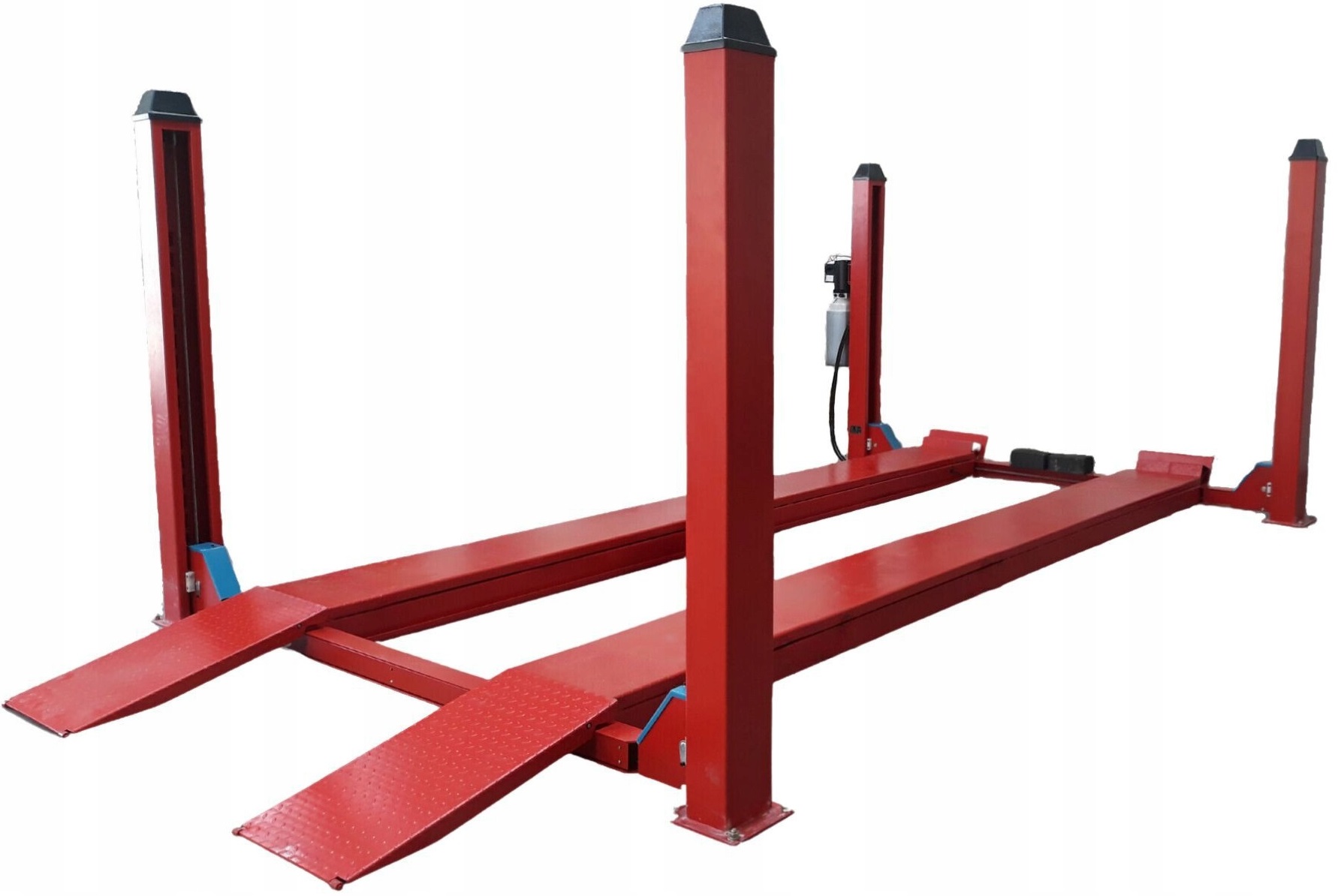 PODNOŚNIK CZTEROKOLUMNOWY SAMOCHODOWY WARSZTATOWY 4T PÓŁAUTOMAT TM-GROUP