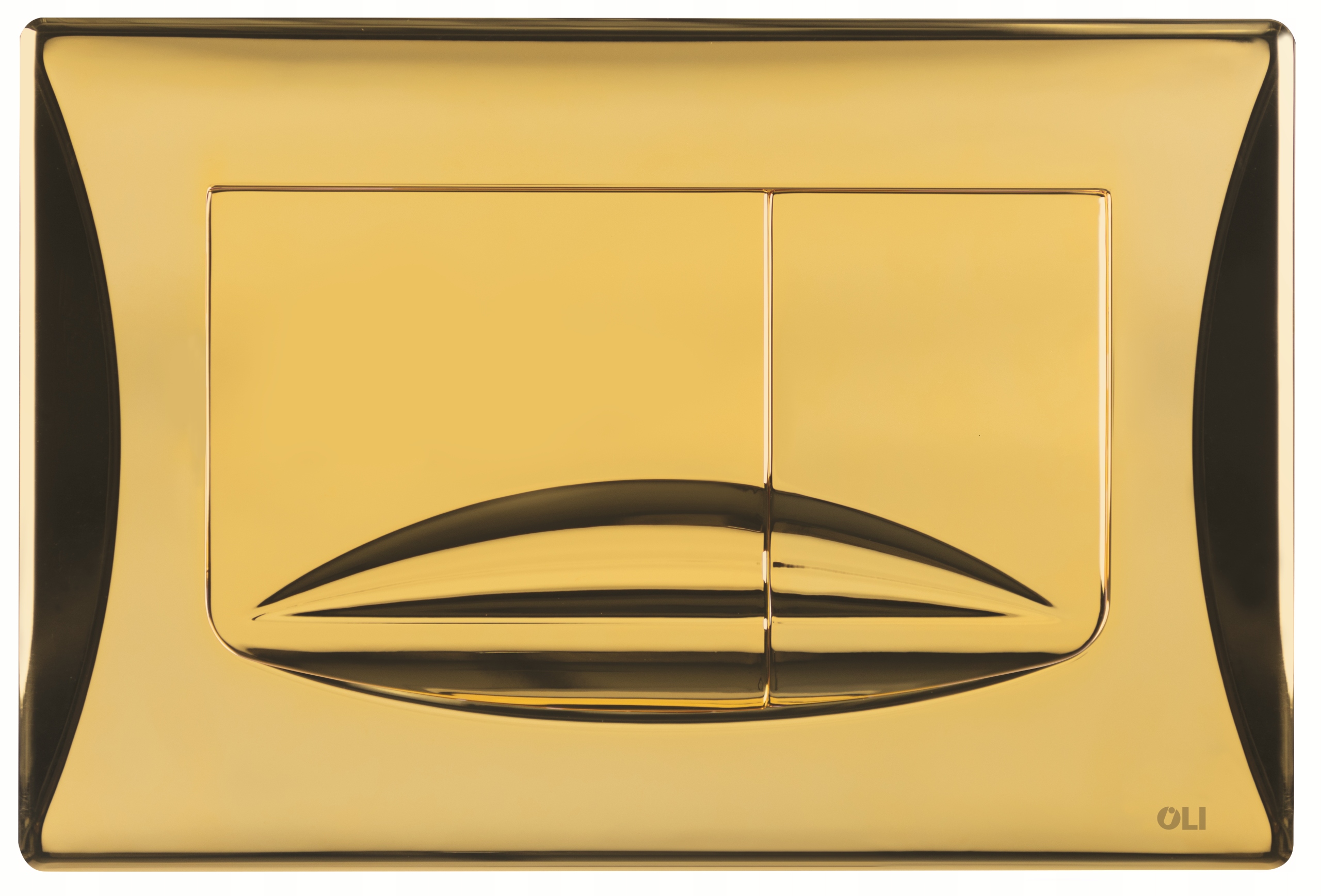 Splachovací tlačítko pro Wc Koło Slim SLIM2 zlaté pro podomítkový rám