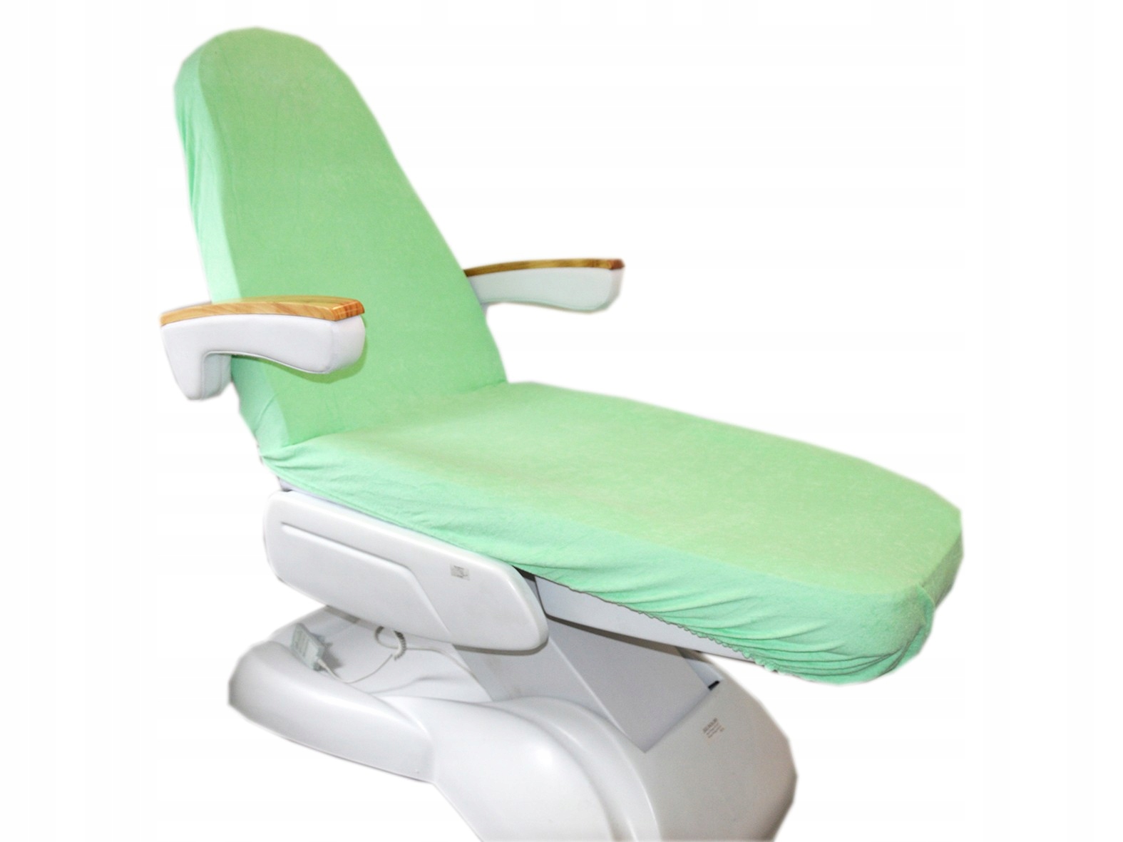 Prześcieradło pokrowiec frotte na fotel kosmetyczny zielone 190x60