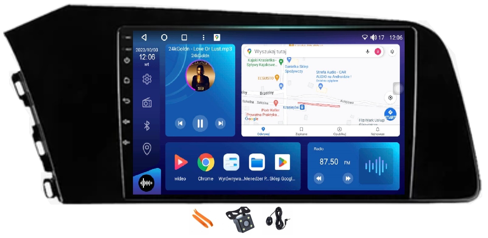 Radio Android Navigácia Hyundai Elantra 7 20-23 4/64GB Lte 4G CarPlay Gps