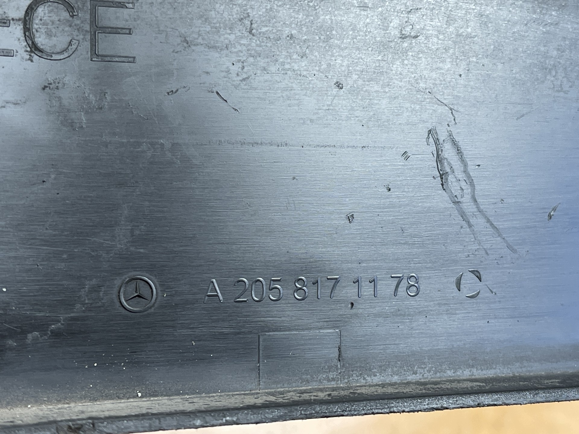 MERCEDES C-class IV W205 2014- AMG holder frame signs front A2058171178
