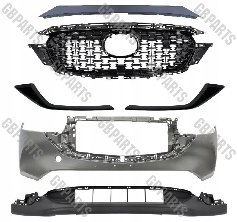 Kompletní Nárazník Grill Černý Mazda CX5 2022- Gb Parts