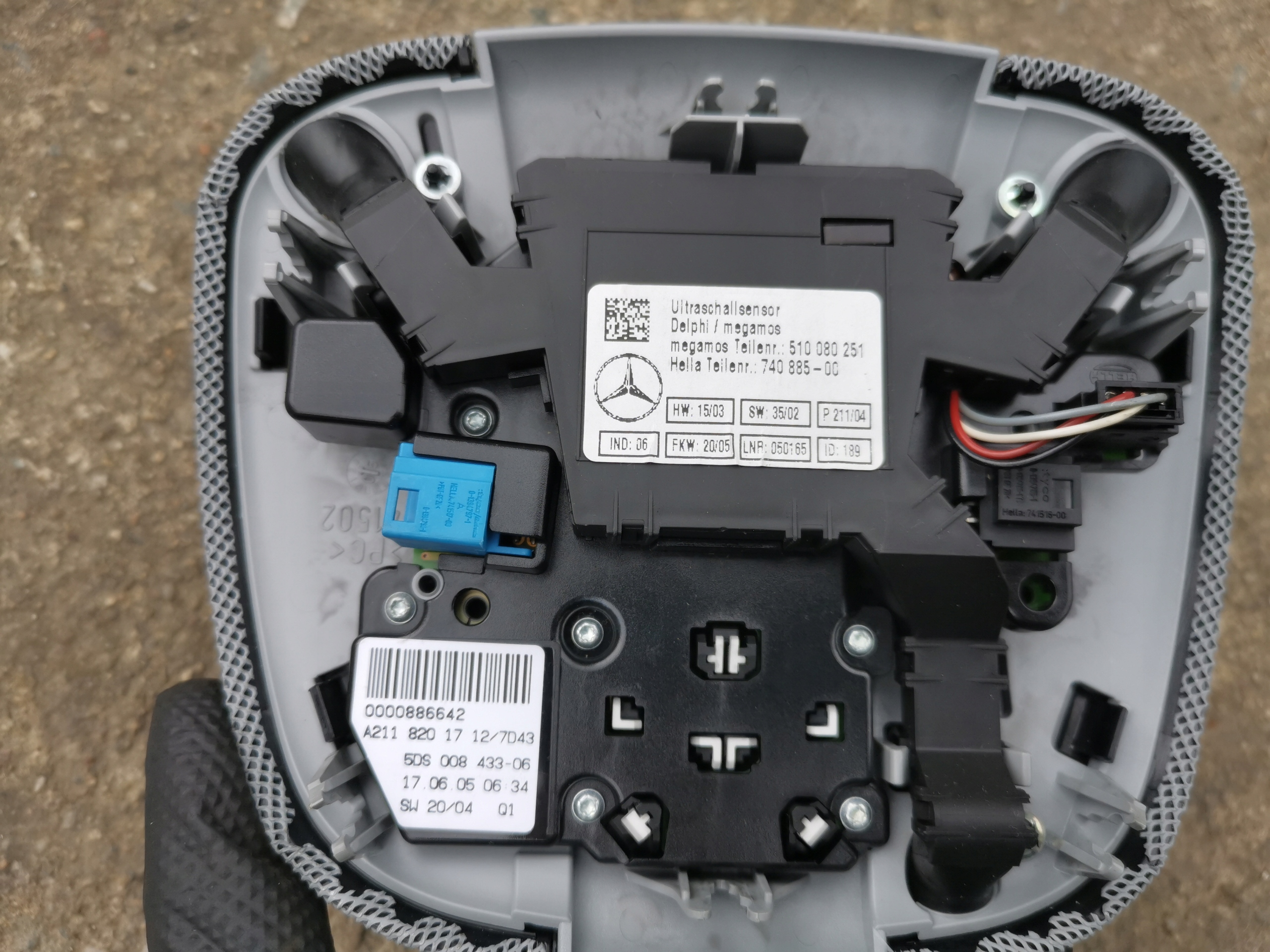 MERCEDES FANALE CIELO INTERNO PANORAMA A2118201712