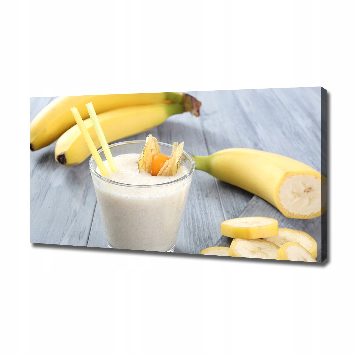 

Foto obraz na płótnie Bananowy koktajl 120x60 cm