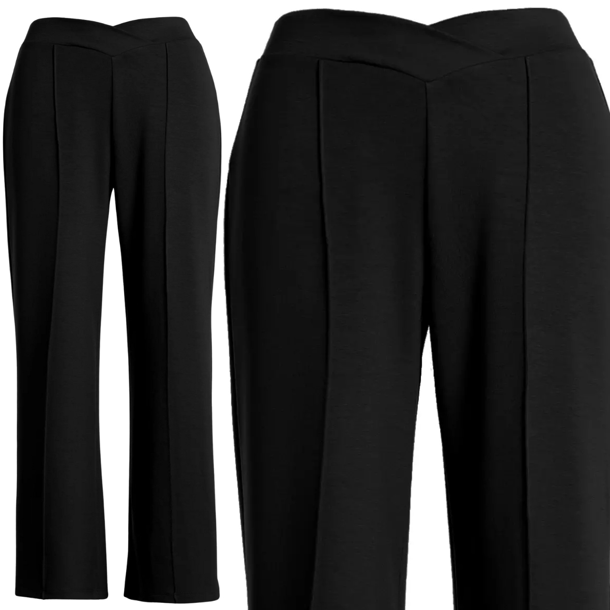 Spodnie Damskie Wiskozowe Stylowe Komfortowe Moraj L