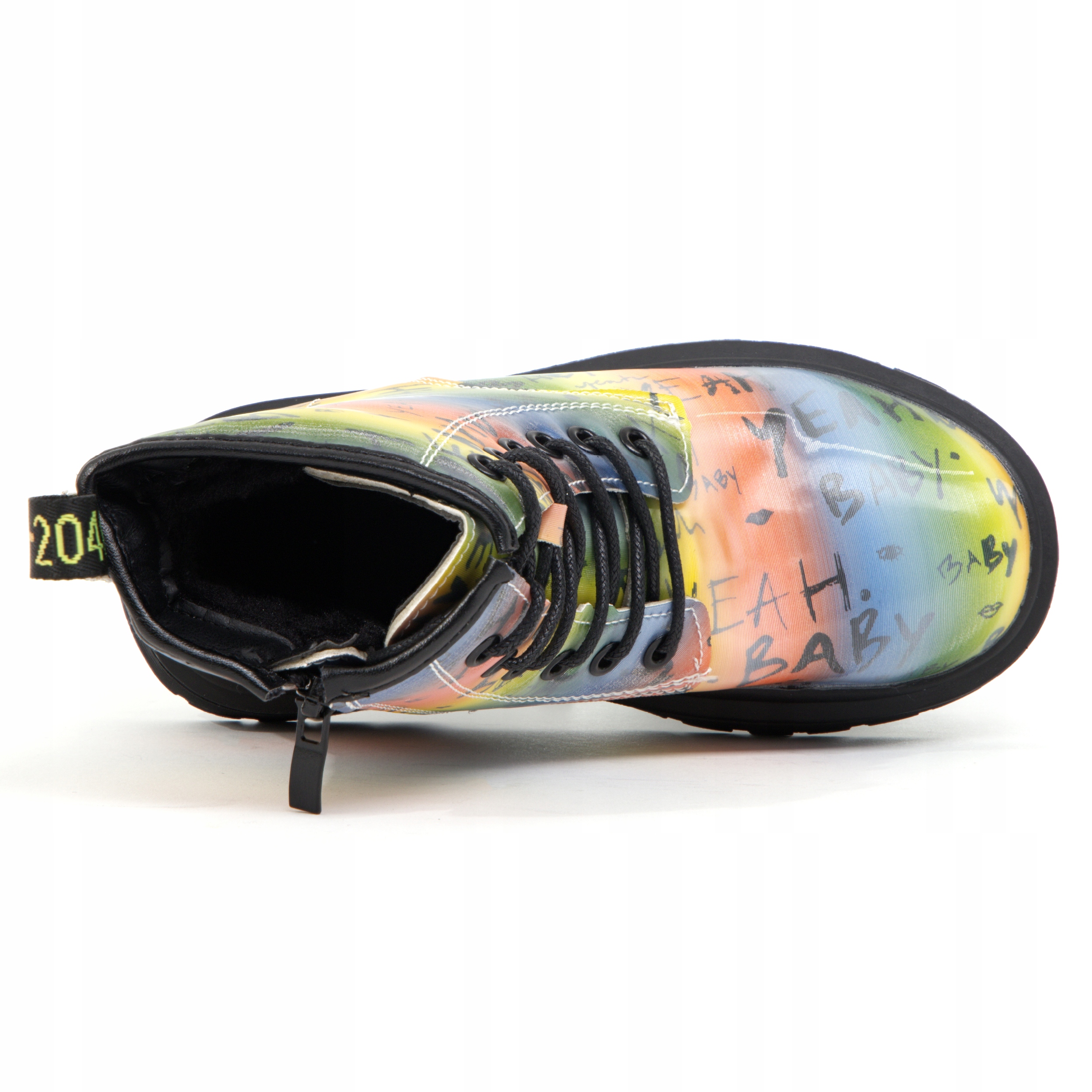 BUTY Jesienne Dziecięce Botki Kozaki Na Zamek Ocieplane Zimowe Uni Rose 28 Kolor wielokolorowy