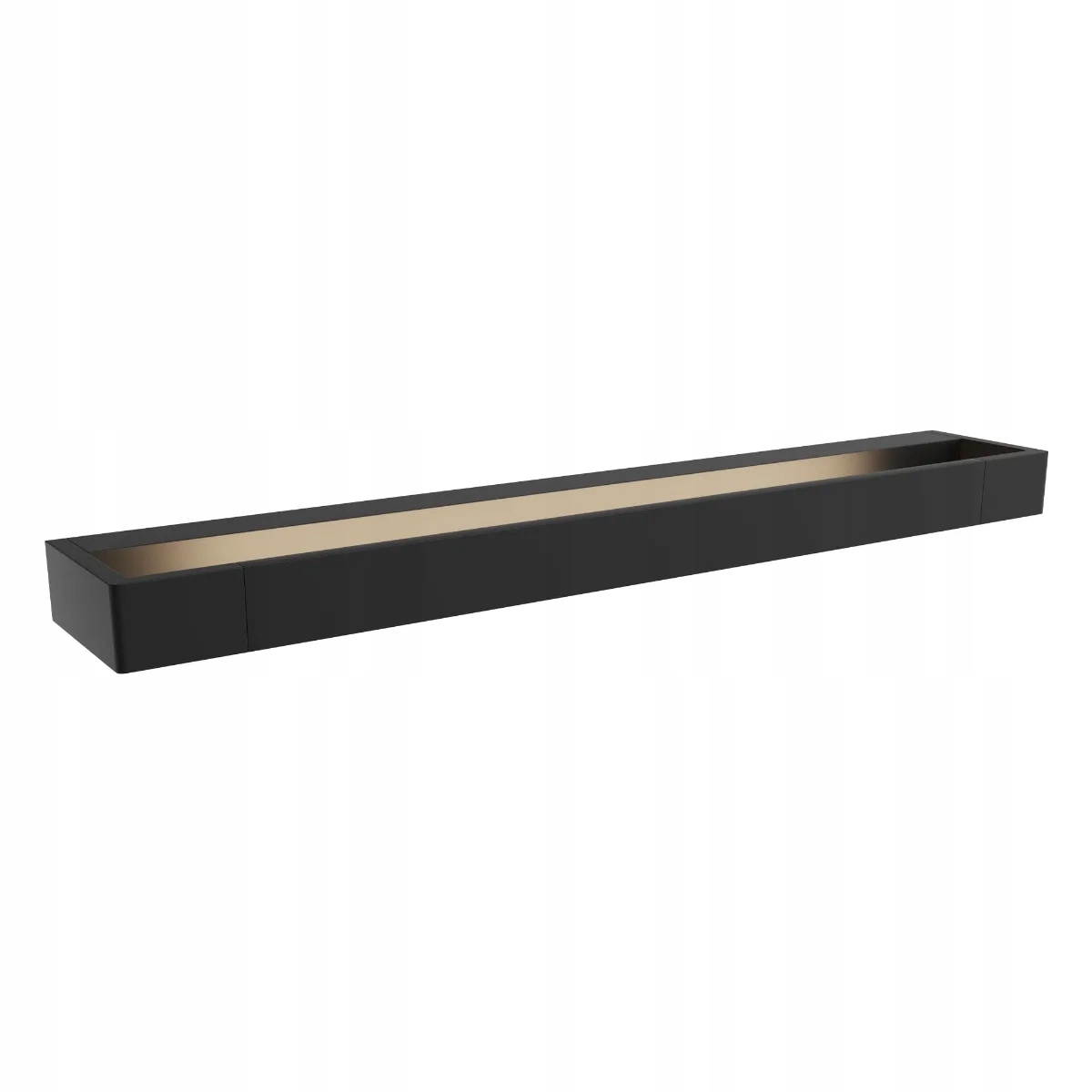 Čierna Led nástenná lampa 60 cm nastaviteľná IP44 Maxlight