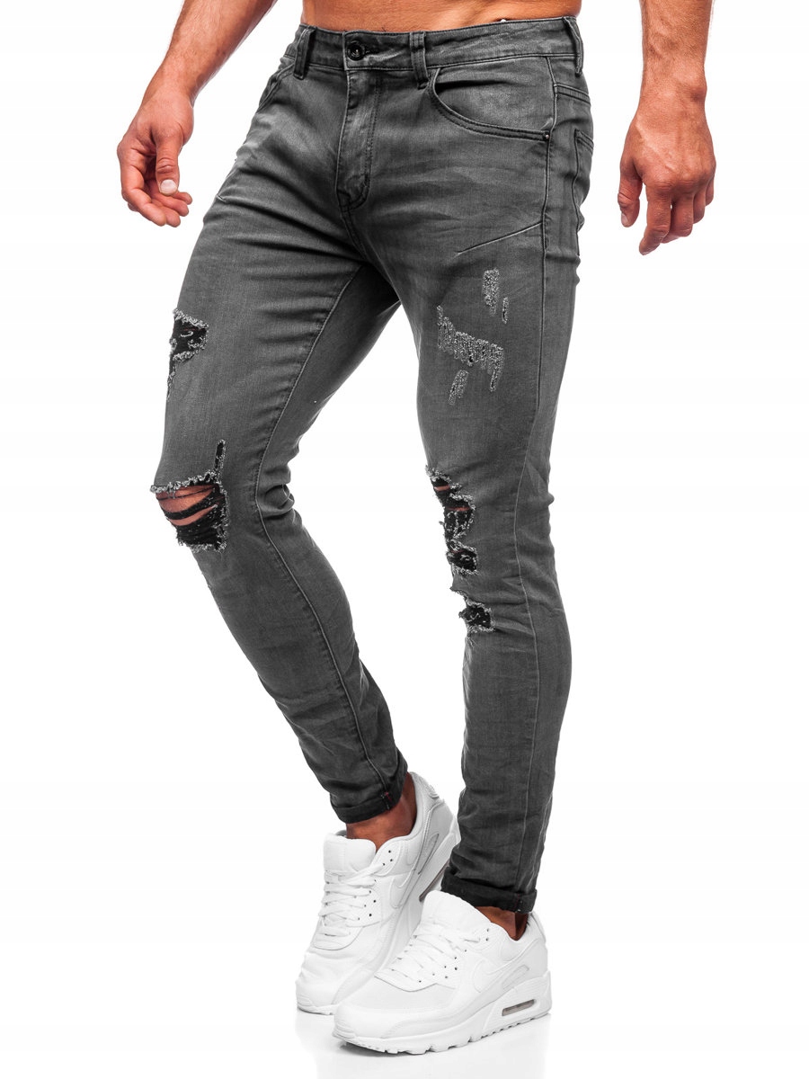 Džínové Kalhoty Slim Černé KS2081 DENLEY_37/2XL