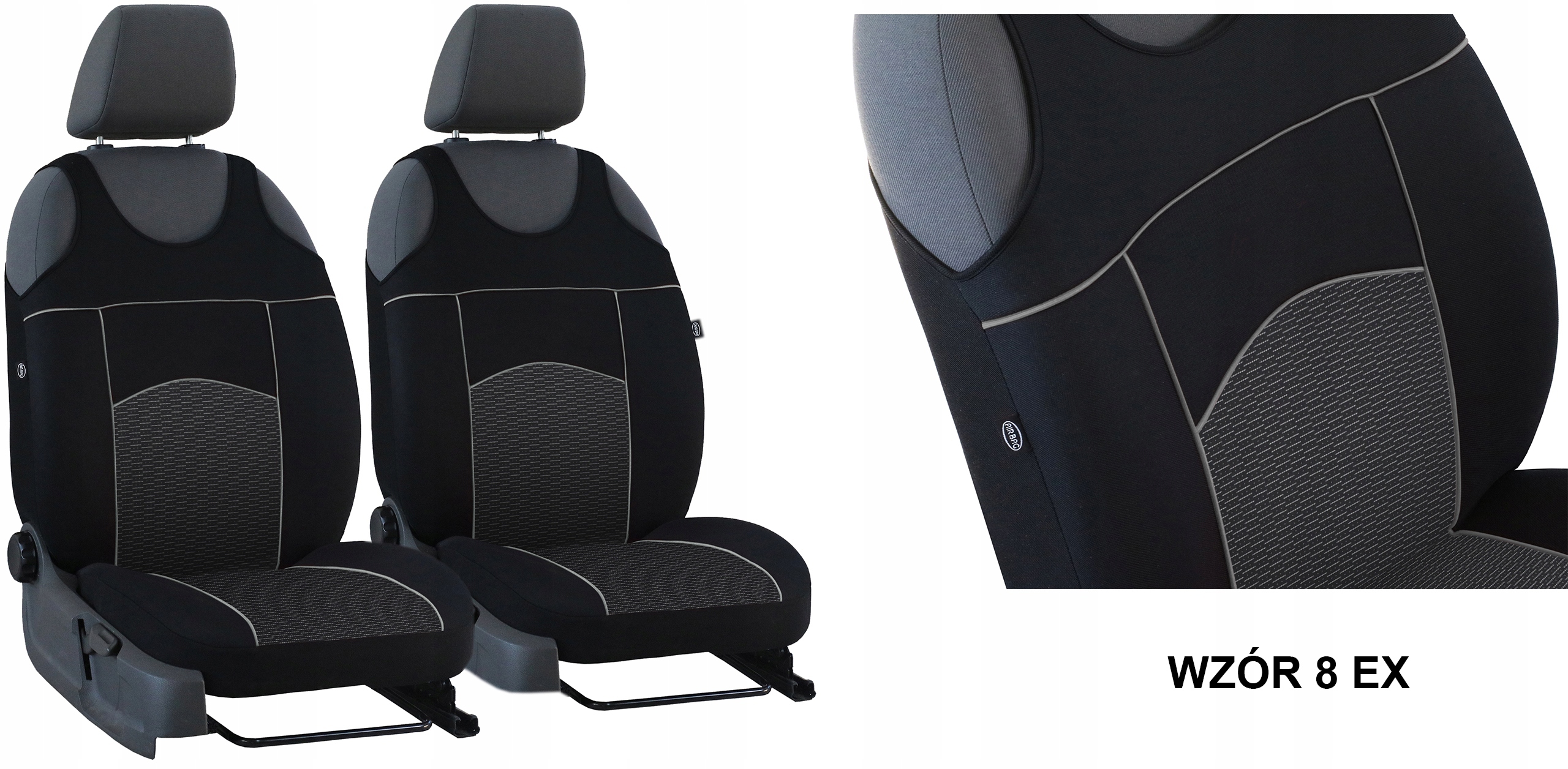 KOSZULKI POKROWCE SAMOCHODOWE DO FIAT PANDA 2 Model Tuning Extra