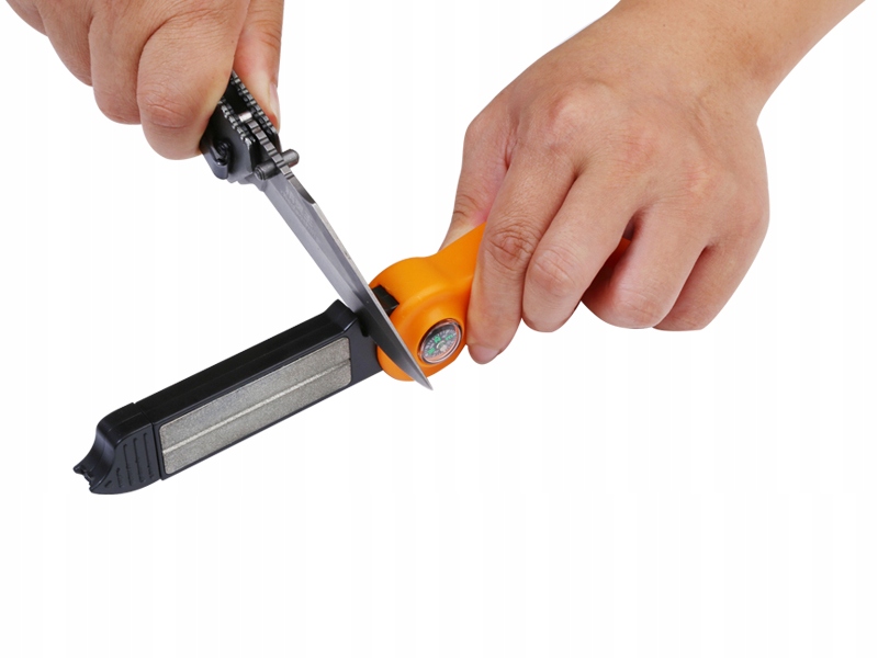 SHARPI 8in1 przenośna wielofunkcyjna ostrzałka diamentowa krzesiwo kompas