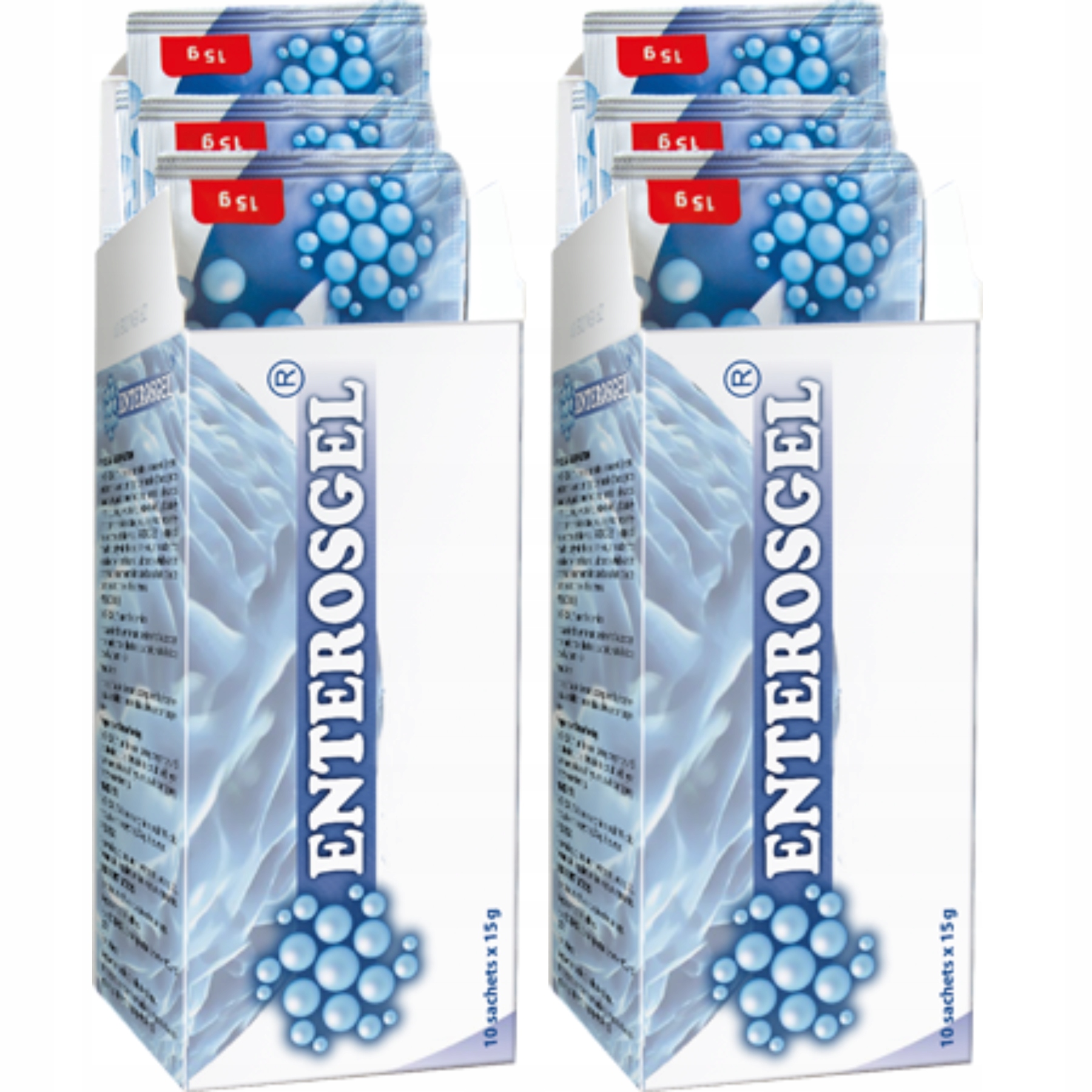 Enterosgel saszetki 10x15g Na Biegunke I Ibs Adsorbent Jelitowy