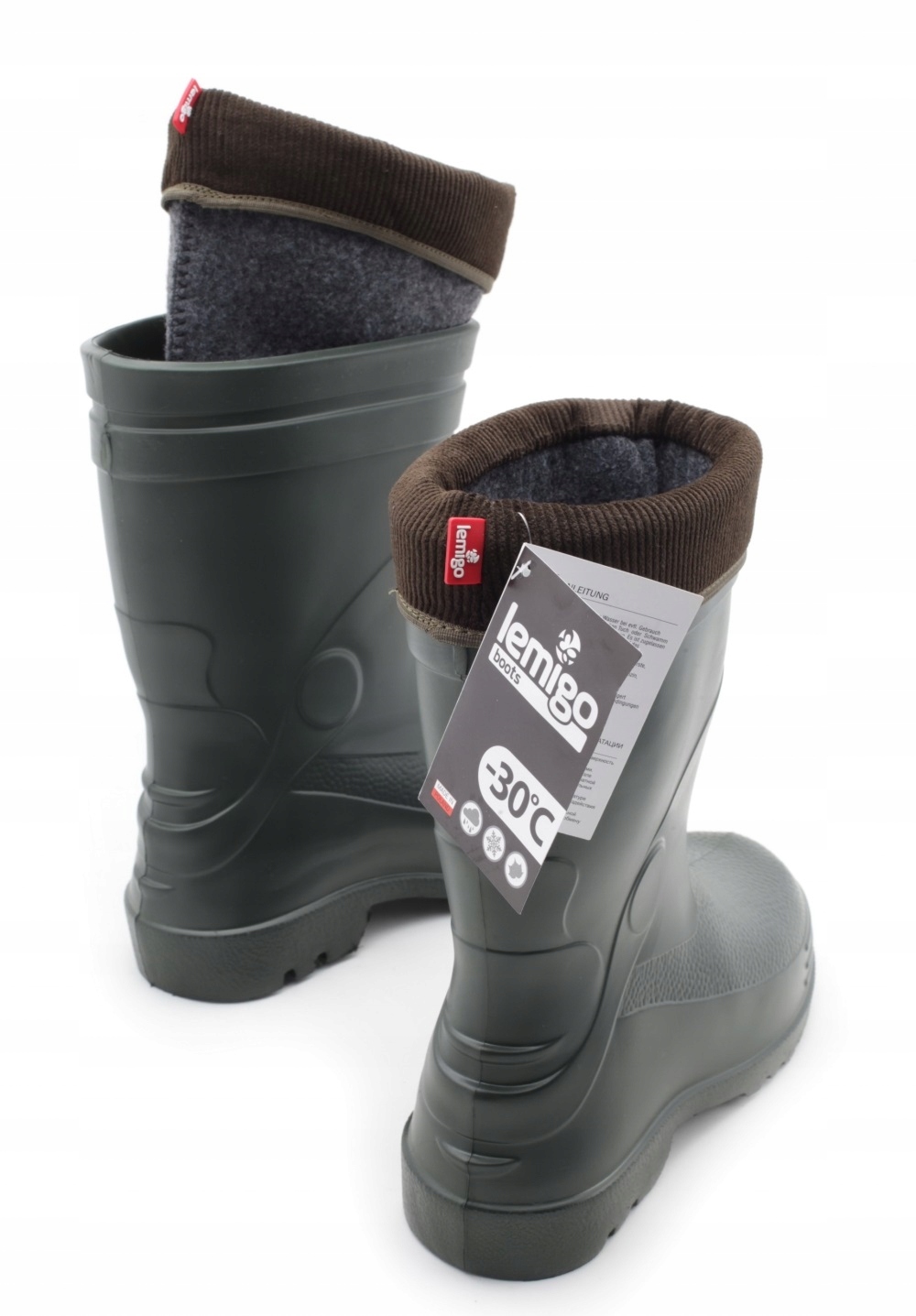 Lemigo Wader 893 Kalosze Gumowce Piankowe EVA 43 Materiał zewnętrzny guma