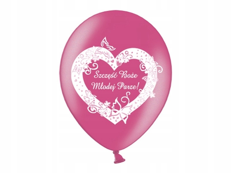 

Balony dekoracje na ślub wesele różowe fuksja Sb