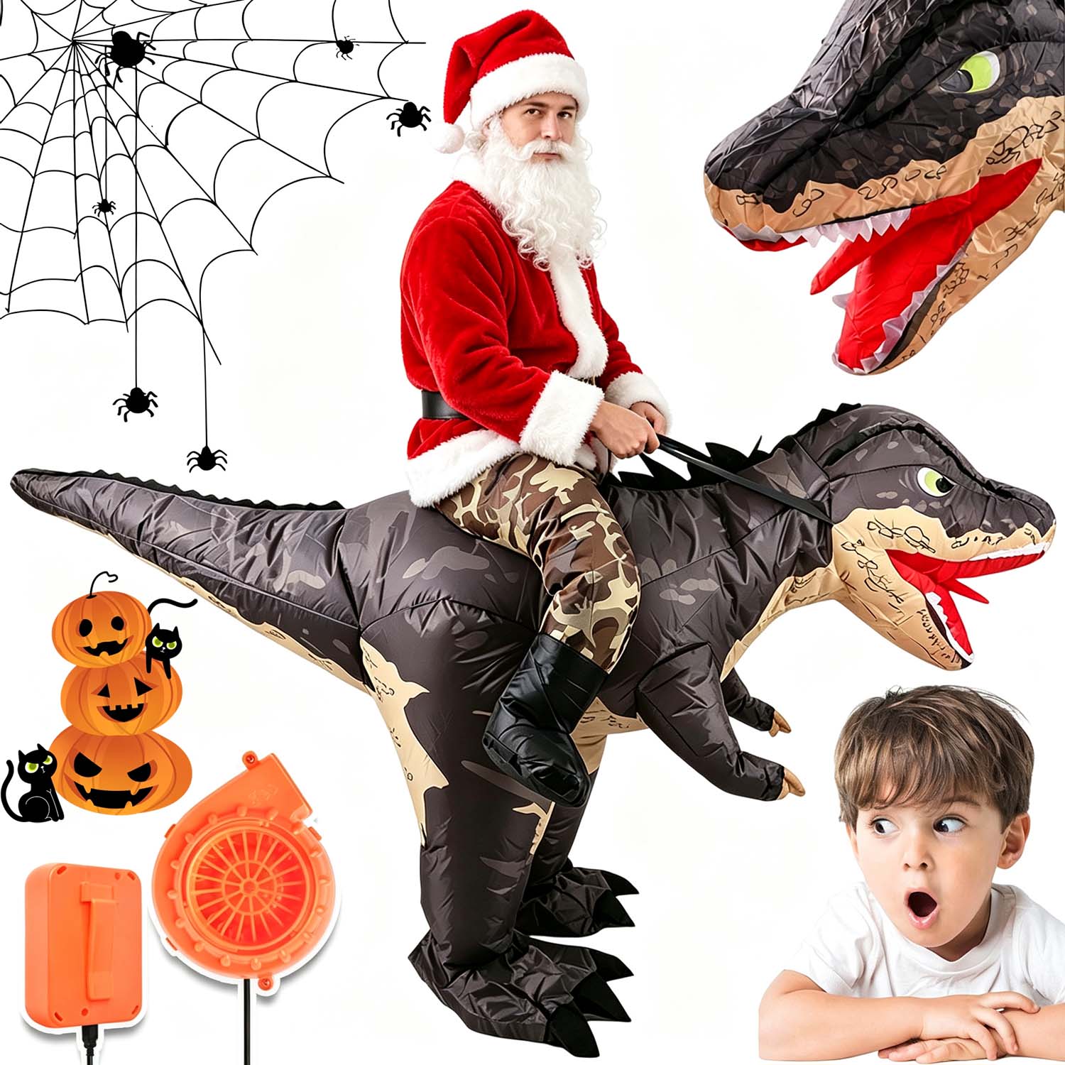 Kostým Zelený Dinosaurus Převlek Na Halloween Cosplay