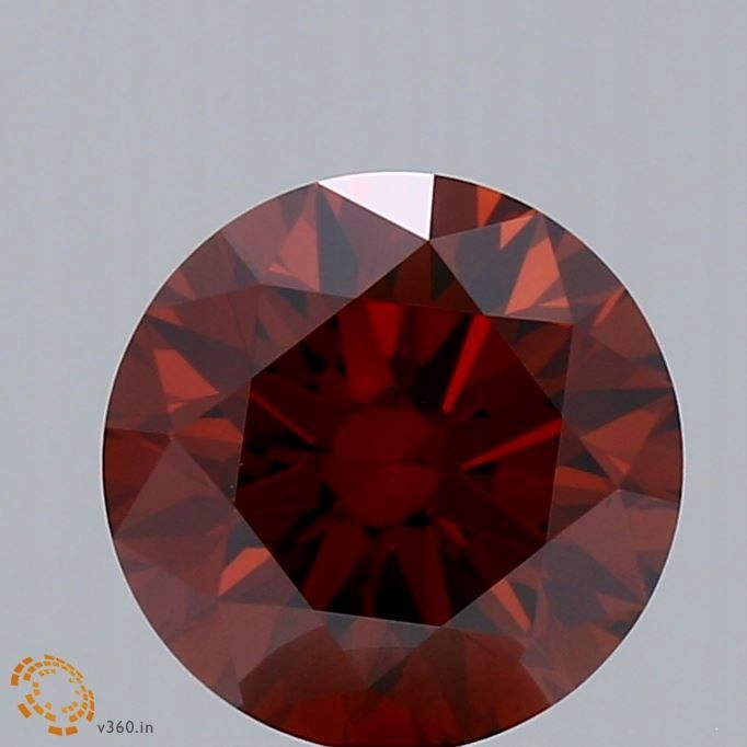 Diament laboratoryjny kolorowy 2.15ct ROUND Fancy Deep Orange VS1 (IGI)